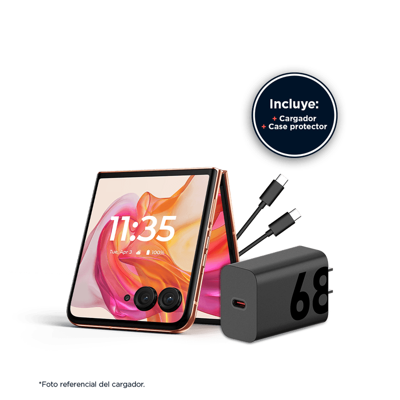 Ecommerce_Motorola-Razr-50-Ultra_Peach-Fuzz_01_CARGADOR_1000x1000px